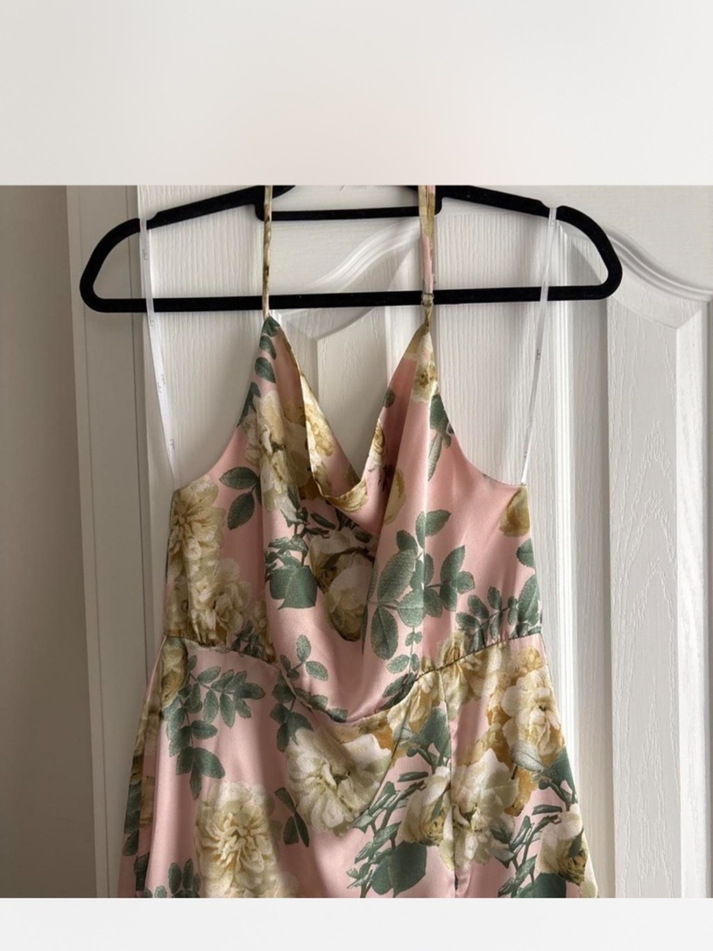 Lulus pink green floral dress